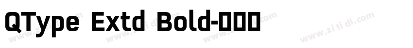 QType Extd Bold字体转换